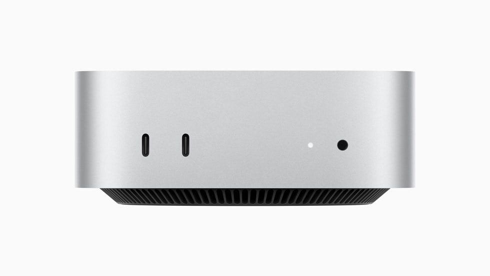 Mac mini front-facing ports from Apple Newsroom