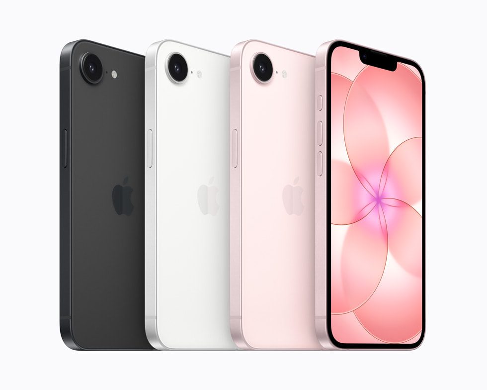 iPhone 17e color lineup from Apple Newsroom